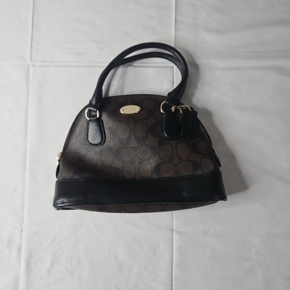 Elegant Black and Brown Handbag